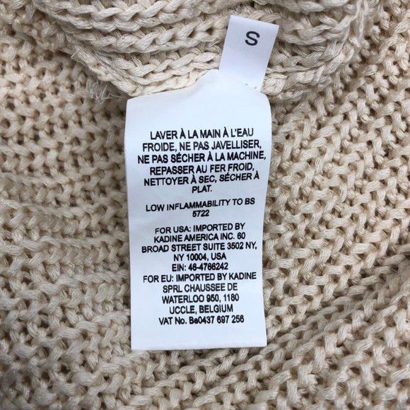 Essentiel Antwerp Lace Yoke Shaker Knit Sweater - Picture 8 of 8